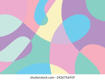 Pastel color abstract graphic background Vector 