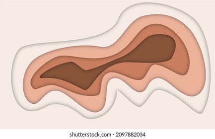 Pastel color abstract paper cut slime background Wallpaper poster social media invitation cards banner.