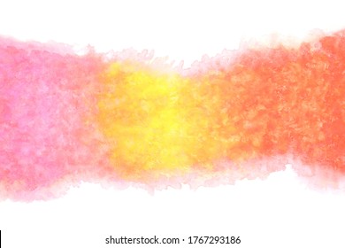 pastel color autumn red yellow abstract on natural gradient watercolor paint wave background, vector illustration