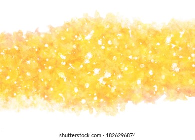 pastel color autumn yellow wave abstract on natural grunge watercolor hand paint background, vector illustration