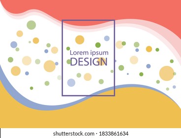 Pastel color background minimal design of modern. Eps10 vector.
