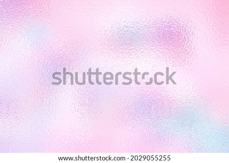Pastel color background. Rainbow gradient texture with effect foil. Dreamy background. Iridescent texture. Pearlescent backdrop design for print. Light soft metal surface. Holo ombre pattern. Vector