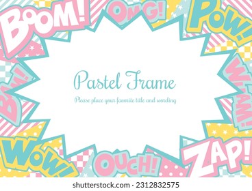 Pastel color balloon decoration frame material