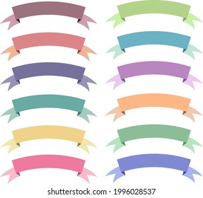 pastel color of banners to make your card or background invitation more beautiful and calm to see