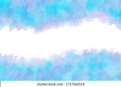 pastel color blue water wave abstract on natural grunge watercolor hand paint background, vector illustration