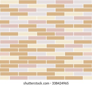 Pastel color brick wall texture background pattern wallpaper seamless. Vector image