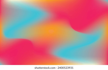 Pastel Color Candy Pattern Design. Gradient Mesh Water Flow Vibrant Sunset Swirl. Warm Orange Red Liquid Yellow Blue Fluid Background. Neon Green Peach Trendy Creative Commercial Wallpaper.