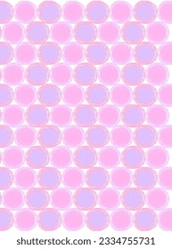 Pastel color circle pattern design There is a frame to add text. Abstract background pastel minimal style with space for text - design for  background  social media, postcards, poster, business card.