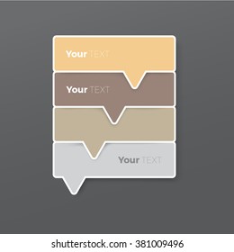 Pastel Color Concept Options List Menu Elements Composition for Your Ranking