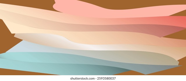 Pastel Color Cream Background. vector