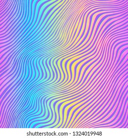 Pastel color curved lines. Seamless pattern