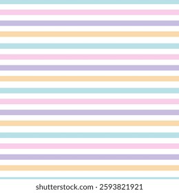 Pastel color Flat stripe seamless pattern design