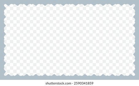 pastel color frame with wave border vector illustration and with background