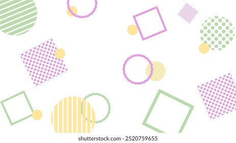 Ilustración de fondo de patrón geométrico de color pastel