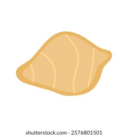 Pastel Color of Ginger Slice illustration. Perfect for health, food, or organic-themed designs, suitable for packaging, branding, and educational visuals.