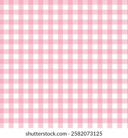 Pastel color Gingham seamless pattern