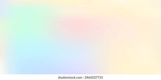 Pastel color gradient background, soft light gradation banner, blur summer cover. Colorful vector illustration