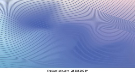 Pastel fundo gradiente de cor com textura de linhas onduladas, ilustração vetorial. gradiente moderno.