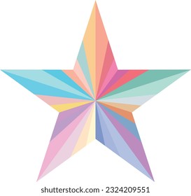 Pastel color in heart shape, vector illustration.