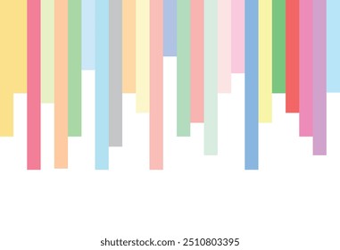 pastel color horizontal stripes, combination with its elegance and depth. pastel color vector illustration.