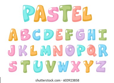 Pastel Color Kid Font