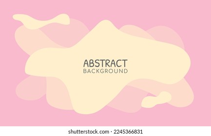 Pastel Color Liquid Abstract Background. Vector illustration for your graphic design, banner, poster, web, and social media Template