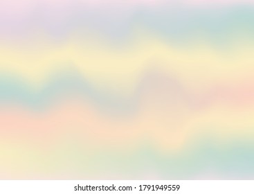 Pastel color mesh vector background.Beautiful rainbow blurred bright backdrop and free space for text.