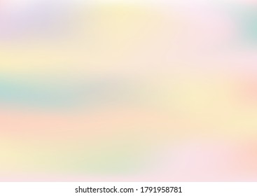 Pastel color mesh vector background.Beautiful rainbow blurred bright backdrop and free space for text.