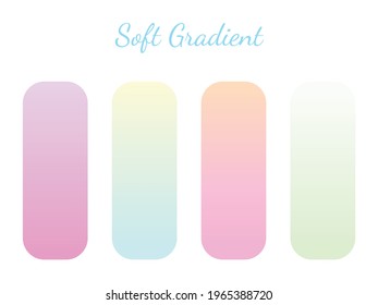 pastel color palette, collections of soft gradation colors, color gradation palettes