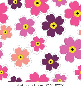 Pastel color palette. Great for nursery design, textile Gerbera seamless pattern floral background