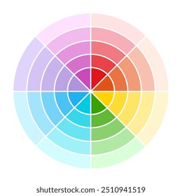 Pastel color palette. Unique color template used for both modern and fashion designs, print and illustrations.