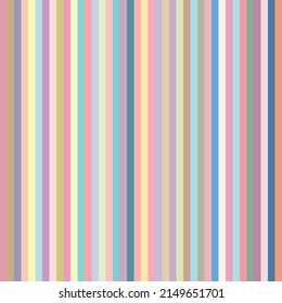 Pastel color palettes seamless background. colorful vertical stripes vector repeat pattern.