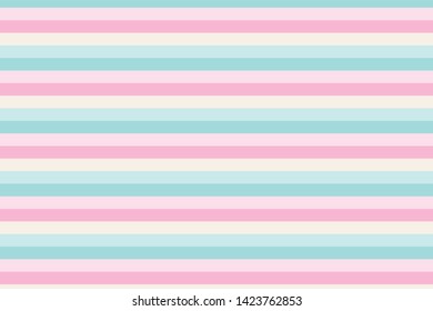 Pastel color Pattern stripes horizontal seamless background.vector illustration.