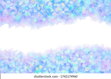 pastel color rainy blue abstract or colorful hydrangea watercolor hand paint background, vector illustration