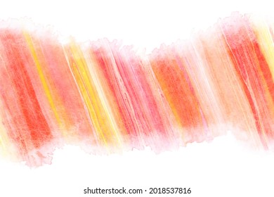 pastel color red and yellow line, natural grunge watercolor hand paint background, vector illustration, abstract art