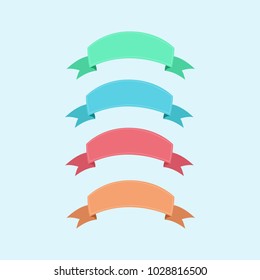 Pastel color ribbons