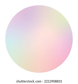 Pastel color round gradient, round gradient element.