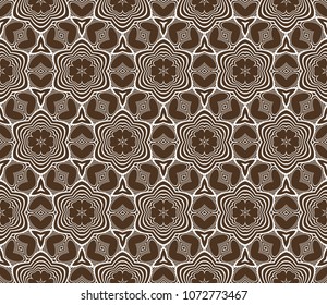 Pastel color seamless lace pattern with abstract geometric flower. Super fashion design background for invitation card. illustration