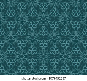 Pastel color seamless lace pattern with abstract geometric flower. Super fashion design background for invitation card. illustration