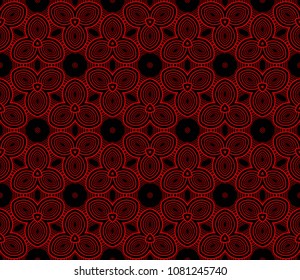 Pastel color seamless lace pattern with abstract geometric flower. Super fashion design background for invitation card. illustration