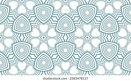 Pastel color seamless lace pattern with abstract geometric flower. Super fashion design background for invitation card. illustration