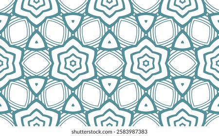 Pastel color seamless lace pattern with abstract geometric flower. Super fashion design background for invitation card. illustration