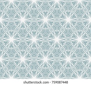 Pastel color seamless lace pattern with abstract geometric flower. Fashion design background for invitation card. Vector illustration