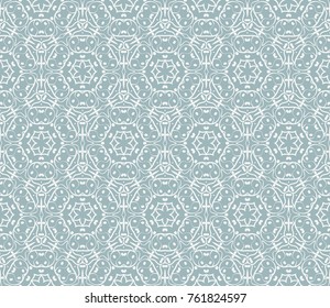 Pastel color seamless lace pattern with abstract geometric flower. Fashion design background for invitation card. Vector illustration