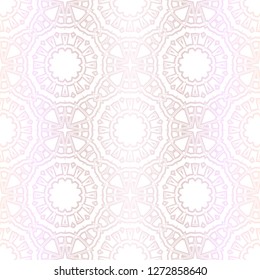 Pastel color Seamless Pattern With Abstract Floral And Leave Style. Repeating Sample Figure And Line. For Modern Interiors Design, Wallpaper, Textile Industry. Vector