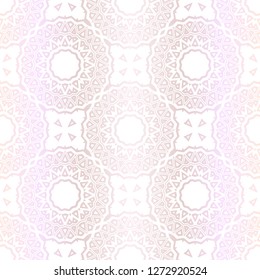Pastel color Seamless Pattern With Abstract Floral And Leave Style. Repeating Sample Figure And Line. For Modern Interiors Design, Wallpaper, Textile Industry. Vector