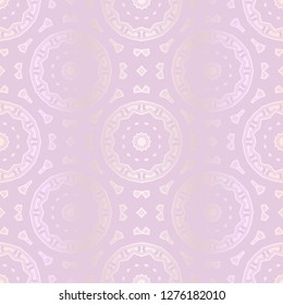 Pastel color Seamless Pattern With Abstract Floral And Leave Style. Repeating Sample Figure And Line. For Modern Interiors Design, Wallpaper, Textile Industry. Vector
