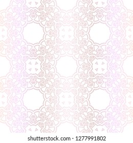 Pastel color Seamless Pattern With Abstract Floral And Leave Style. Repeating Sample Figure And Line. For Modern Interiors Design, Wallpaper, Textile Industry. Vector