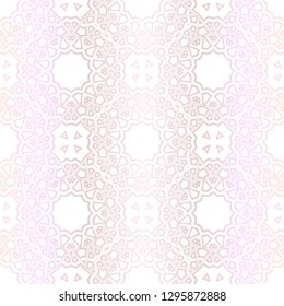 Pastel color Seamless Pattern With Abstract Floral And Leave Style. Repeating Sample Figure And Line. For Modern Interiors Design, Wallpaper, Textile Industry. Vector