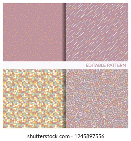 Pastel color seamless pattern with circles